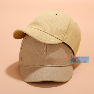 Mũ lưỡi trai vành ngắn cho nam và nữ, chất liệu cotton cao cấp