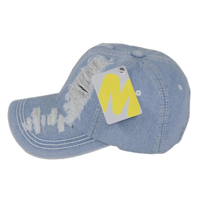 Nón kết jean nam nữ rách bụi, vải jean bền đẹp, dễ dàng điều chỉnh size, khóa gài cứng cáp, sang trọng