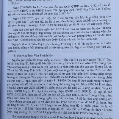 Tuyển Tập Các Bản Án Của Toà Án Nhân Dân Cấp Cao Về Quyền Sử Dụng Đất Và Tài Sản Gắn Liền Với Đất
