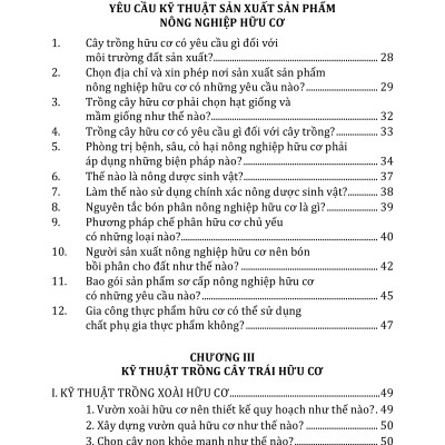 Nông Nghiệp Xanh, Sạch - Kỹ Thuật Trồng Cây Ăn Trái Và Cây Lương Thực Hữu Cơ