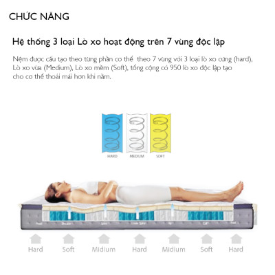 Nệm Swing 1.8m Jang In 1301600001-01