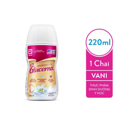 Combo 6 Chai Sữa Nước Abbott Glucerna Vani 220ml
