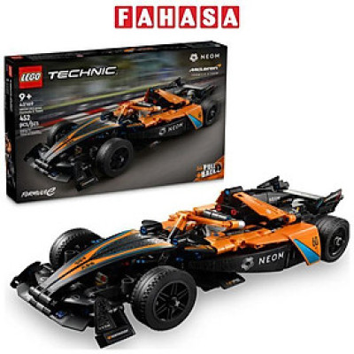 Đồ Chơi Lắp Ráp Xe Đua Thể Thao Neom Mclaren E - Neom Mclaren Formule E Race Car - Lego Technic 42169 (452 Mảnh Ghép)