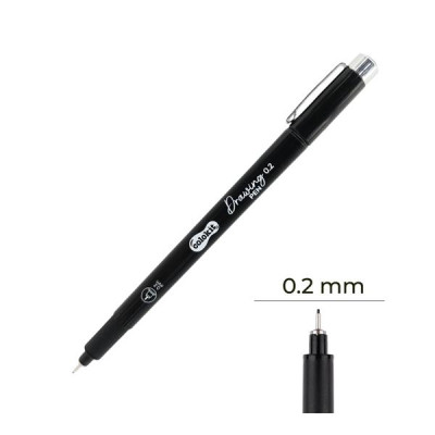 Bút Kim Kỹ Thuật 0.2 mm - Drawing Pen - Colorkit DW-C001 - Mực Đen