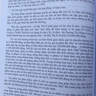 Tuyển Tập Các Bản Án Của Toà Án Nhân Dân Cấp Cao Về  Dân Sự Và Tố Tụng Dân Sự