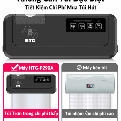 Máy Hút Chân Không Không Kén Túi Shineye P290A, Hút Khô và Hút Ướt, Công Suất Mạnh Mẽ 220W, Tặng Kèm 10 Túi Hút Chân Không, Hàng Chính Hãng