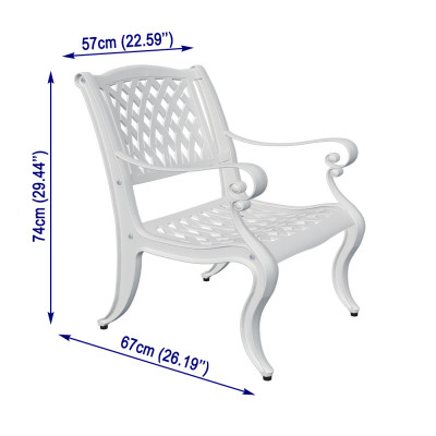 Ghế Nhôm Đúc AC-03-W