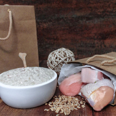 [1Kg Pate Chó] Pate Tươi Cho Chó Vị Heo Gà THEPETVN (Mixed Chicken And Pork For Dogs)