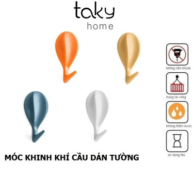 Móc Dính Tường Kinh Khí Cầu, Móc Dán Tường Đa Năng, Kiểu Dáng Đẹp, Nhiều Màu Lựa Chọn, Dễ Thương, Nhỏ Gọn. TakyHome 2222
