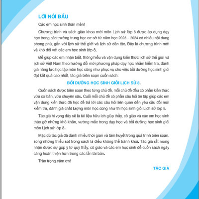 Sách - Bồi Dưỡng Học Sinh Giỏi Lịch Sử 8 (Theo chương trình GDPT mới) - ndbooks