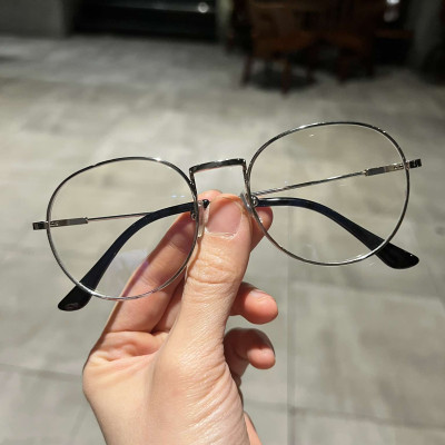 Kính vintage Mắt tròn nhỏ nam nữ (Màu bạc)