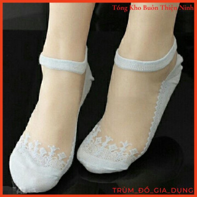 Combo 10 đôi tất ren công chúa cổ ngắn cho nữ