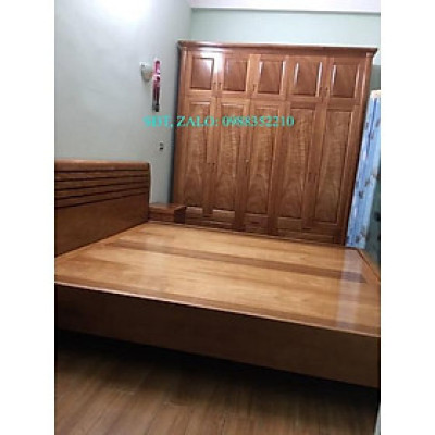 tủ áo gỗ đinh hương cao 2m56x dài 2m35x sâu 56