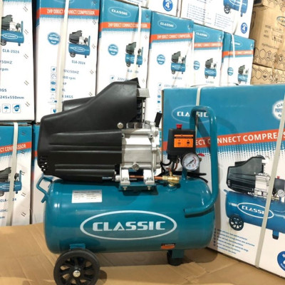 Máy nén khí có dầu đầu liền 2HP (1500W) Classic CLA-2024 (giảm tiếng ồn, lên hơi cực nhanh) (100% dây đồng)