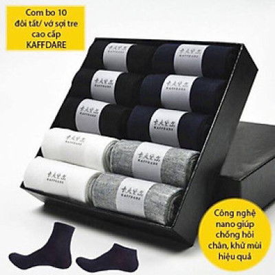 HỘP 10 đôi tất chống thối cổ cao