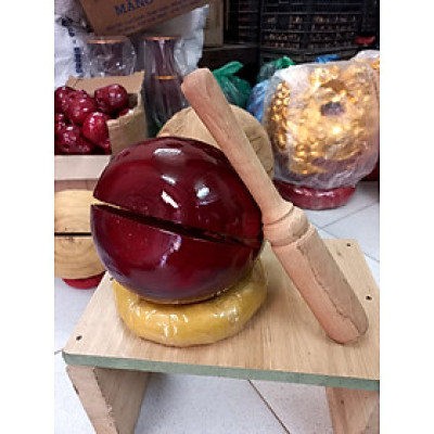 Mõ tụng kinh bằng gỗ mít kt 14cm