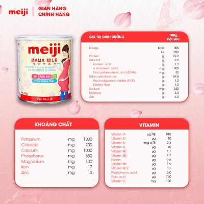 Combo 2 Hộp Thực Phẩm Bổ Sung Meiji Mama Milk - Nhập khẩu chính hãng (350g)