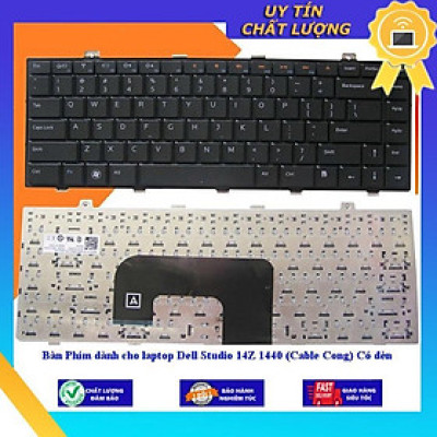 Bàn Phím dùng cho laptop Dell Studio 14Z 1440 (Cable Cong) Có đèn - Hàng Nhập Khẩu New Seal