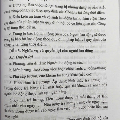 Hợp Đồng Trong Lĩnh Vực Lao Động 