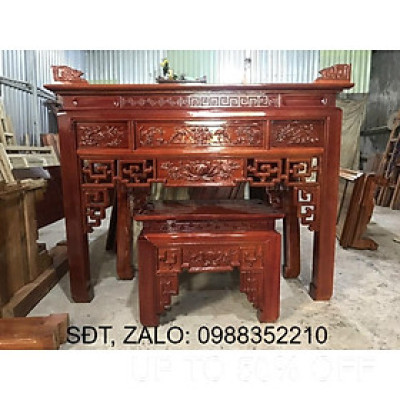 Bộ án thờ cúng cơm gỗ thông Đức