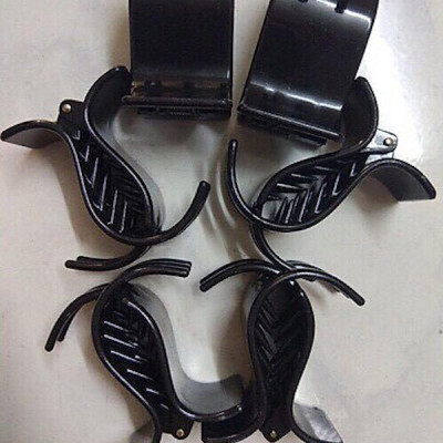 Combo 3 Kẹp Càng Cua Gấp Tóc 5 Răng Đen Bóng