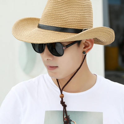 Nón cao bồi nam Mũ cao bồi nữ đi biển rộng vành chống nắng UV  thoáng mát gấp gọn Panama thời trang Korea dona22032001