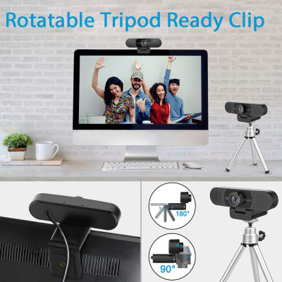 Emeet C960 / C960 4K - Webcam Họp Trực Tuyến Góc Rộng, Full HD/ 4K Tự Động Lấy Nét Và Căn Chỉnh Ánh Sáng - Hàng Chính Hãng