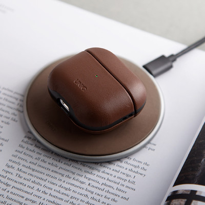 Ốp Case UNIQ Terra Geniune Leather Dành Cho Airpods 3_ Hàng Chính Hãng