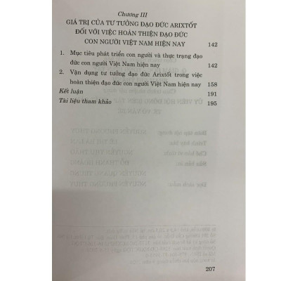 Sách - Tư Tưởng Đạo Đức Của Arixtốt Và Những Giá Trị - NXB Chính Trị Quốc Gia