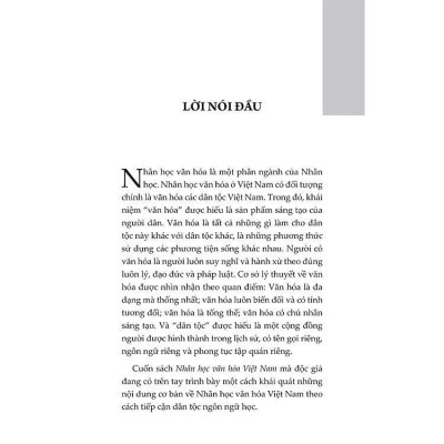 Sách - Nhân Học Văn Hóa Việt Nam - Hoàng Nam - VIETNAMBOOK