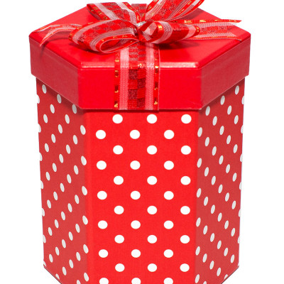 HỘP QUÀ LỤC GIÁC L010 - 10.5 X 15.5 CM - GIAO NGẪU NHIEN