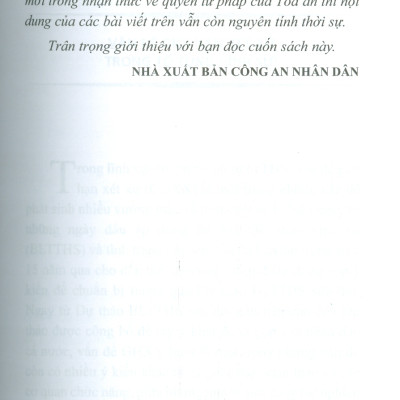 Giới Hạn Xét Xử Sơ Thẩm Trong Tố Tụng Hình Sự (Sách Chuyên Khảo) 