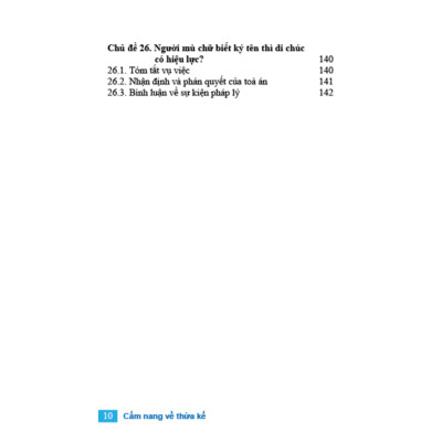 Sách Cẩm Nang Về Thừa Kế Và 26 Tình Huống Thực Tế - Văn Phong Dễ Hiểu Phù Hợp Cho Mọi Đối Tượng