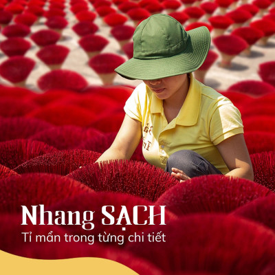 Nhang Trầm Cao Cấp – Hộp Vàng | Bảo Trầm – Nhang Thơm Thanh Tịnh – Sạch – Tự Nhiên