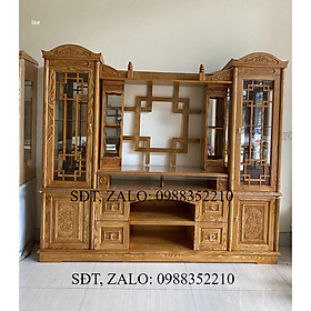 Kệ 2 cột kính giàn khung