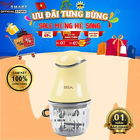 Máy xay cầm tay 6 lưỡi SEKA SK 1396 xay thịt, rau củ, xay tỏi ớt, Máy xay đồ ăn dặm cho bé + Tặng kèm dụng cụ rửa máy - Hàng chính hãng