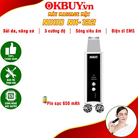 Máy Sủi Da Tẩy Tế Bào Chết Nikio NK-122 (2in1)- Massage Nâng Cơ Mặt Hỗ Trợ Tạo Hình Vline, Xóa Nhăn, Chống Lão Hóa, Săn Chắc Da, Làm Sạch Da Chuyên Nghiệp