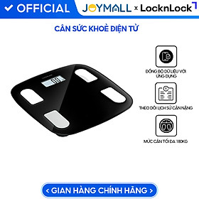 Cân Sức Khỏe Điện Tử LocknLock Body Fat Scale ENC541BLK, Hàng Chính Hãng - JoyMall