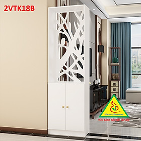 Tủ kệ trang trí kiêm vách ngăn phòng khách , nhà bếp 2VTK18 - Nội thất lắp ráp Viendong Adv