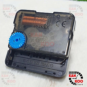 Máy Đồng Hồ Treo Tường KIM TRÔI XỊN SUZUKI Bánh Xe Đen – Kèm Bộ Kim Dài 22.2cm – Bảo Hành 5 Năm