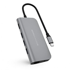 CỔNG CHUYỂN HYPERDRIVE POWER 9-IN-1 USB-C HUB FOR IPAD PRO 2018, MACBOOK, SURFACE– HD30F