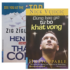 Combo 2 Cuốn Sách Kỹ Năng Sống :  Đừng Bao Giờ Từ Bỏ Khát Vọng + Hẹn Bạn Trên Đỉnh Thành Công - First News