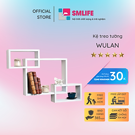 Kệ trang trí gỗ kiểu dáng nhỏ gọn SMLIFE Wulan