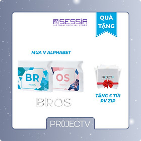[TẶNG 5 TÚI PV ZIP] Thực Phẩm Sức Khoẻ BR+OS | V Alphabet - Năng lượng, Thần kinh & Xương chắc khoẻ - PROJECT V - Xuất xứ Pháp, Hàng Chính Hãng