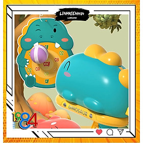 Đồ chơi bóng dính cho bé kèm bảng, khủng long bắn bóng cho bé