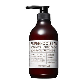 DẦU XẢ CĂNG MƯỢT TÓC CHĂM SÓC DA ĐẦU NHẬT BẢN SUPERFOOD LAB BIOTIN+OIL TREATMENT 480g