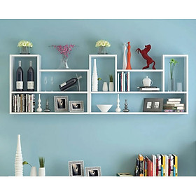 Combo 2 Kệ Gỗ Trang Trí Treo Tường Chữ L và Chữ U Juno Sofa CTKT812 90cm x 62cm x 15cm
