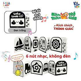Đồ Chơi Âm Thanh Kèm Thẻ Ziczac Lalalook Kích Thích Thị Giác và Thính Giác Cho Bé Sơ Sinh – Lalala Baby