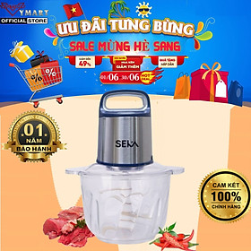 Máy Xay Thịt Thủy Tinh 2 Cối SEKA SK2287 - 1 Cối SK2288 - Xay Thực Phẩm Đa Năng - 500W (Model 2024) - Hàng Chính Hãng