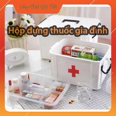 Hộp nhựa đựng đồ y tế đồ Nail mỹ phẩm gia đình đa năng